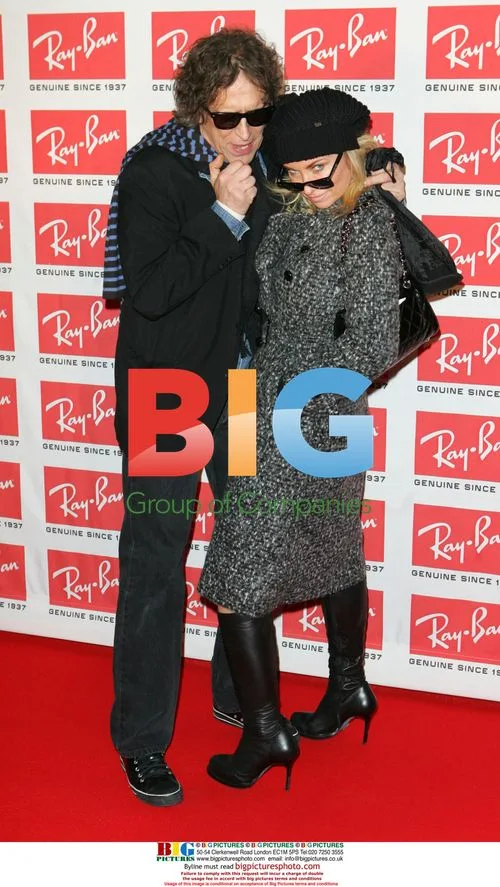 Mick Rock and Meg Mathews at Ray-Ban Event