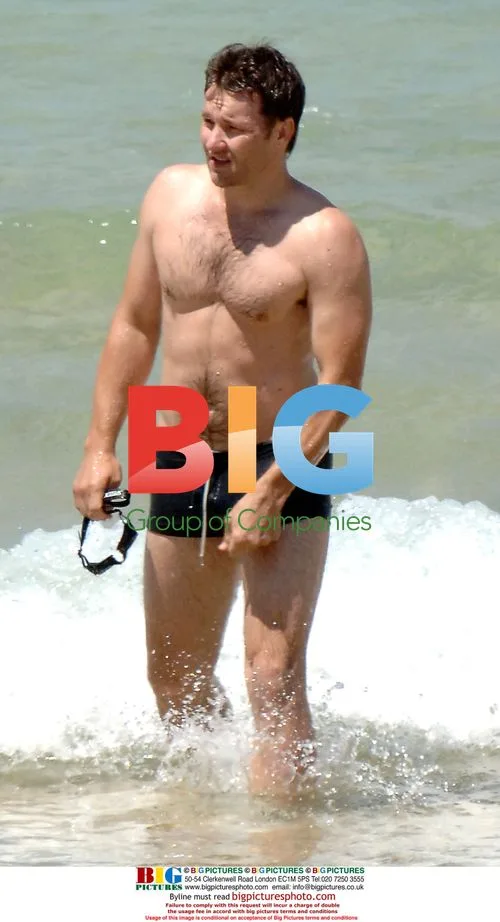 Joel Egerton swimming at Bondi beach