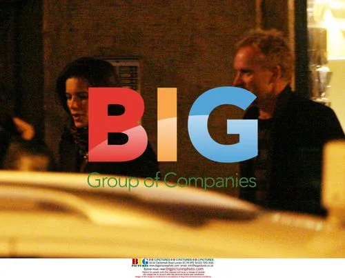 Sting Leaving Restaurant with Mystery Woman
