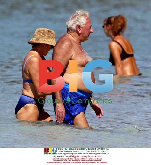 Michael Winner on the Beach