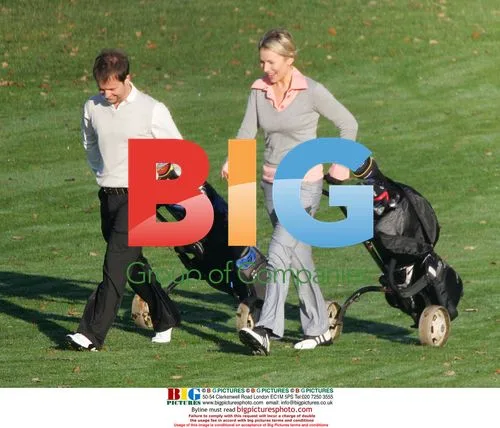 TV Personality Dec Donnelly Plays Golf with Diana Stewart