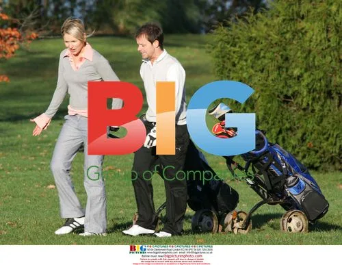 TV Personality Declan Donnelly Golfing with Diana Stewart