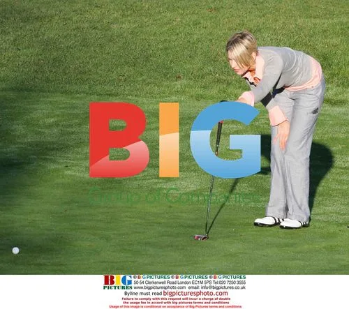 Declan Donnelly and Diana Stewart Golfing
