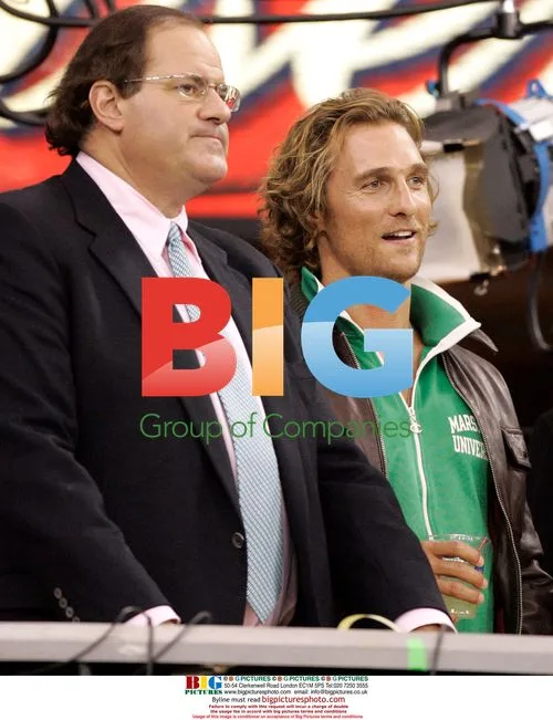 Chris Berman and Matthew McConaughey at NFL Game