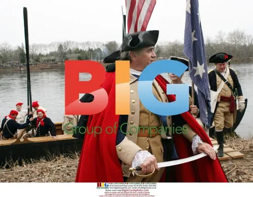 Robert Gerenser as Gen. George Washington at Delaware River Crossing Re-enactment