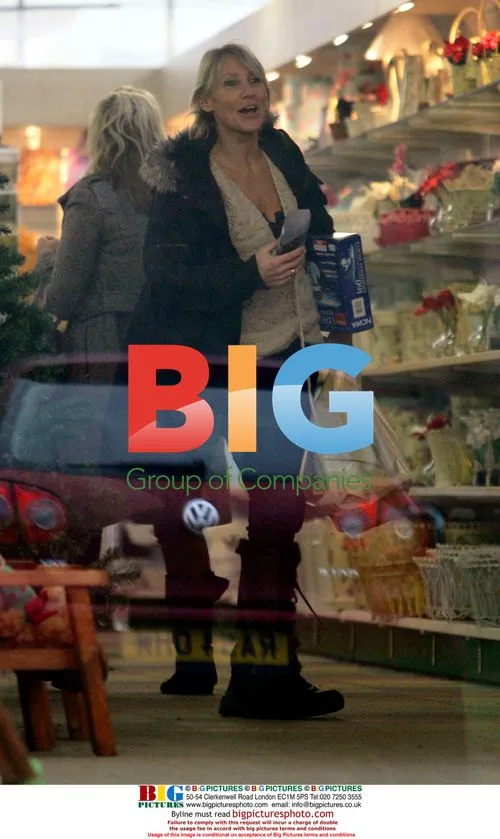 Ingrid Tarrant and daughter shop for Christmas