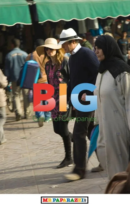 Hugh Grant and Jemima Khan stroll in Marrakech