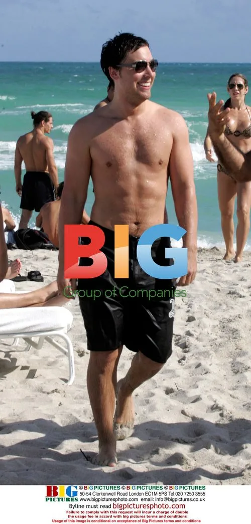 Lance Bass and Reichen Lehmkuhl swim together