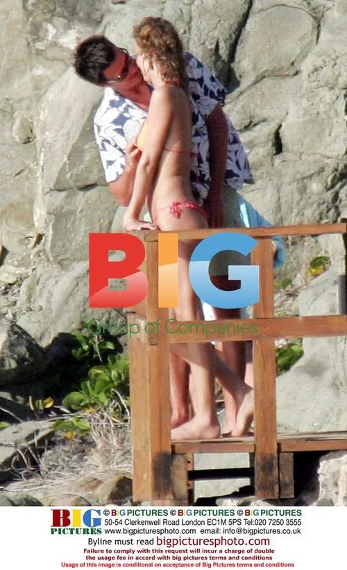 Eva Herzigova enjoys Caribbean yacht holiday