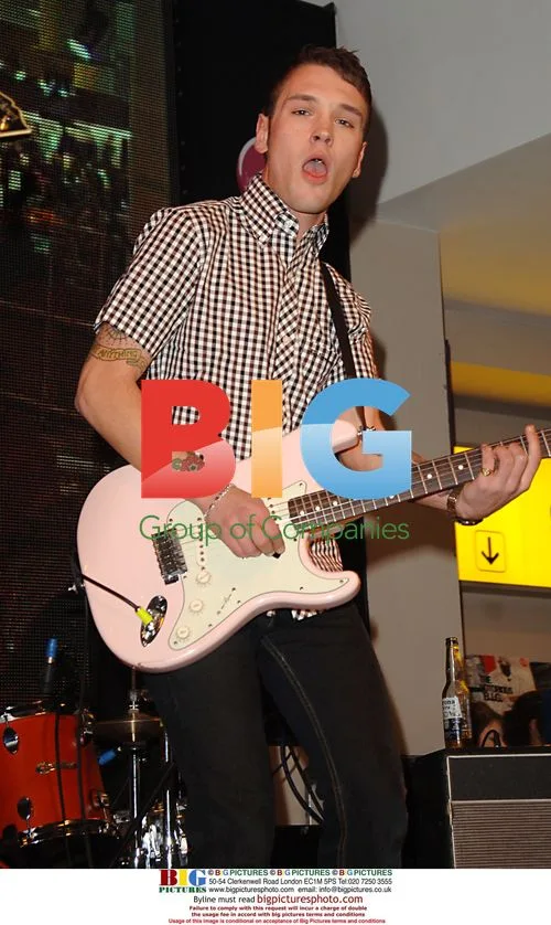 Singer Samuel Preston performs with The Ordinary Boys