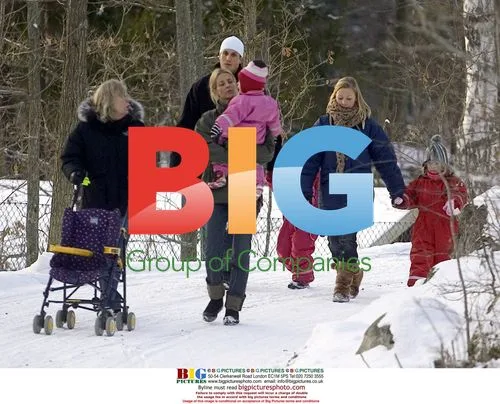 Ulrika Jonsson out with children and boyfriend