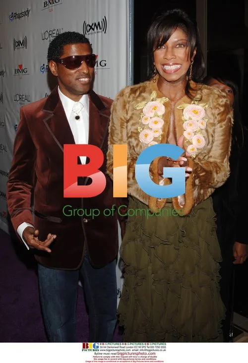 Babyface and Natalie Cole at pre-Grammy party