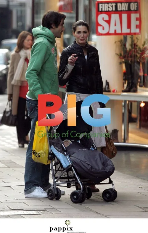 Robert Pires out shopping with family
