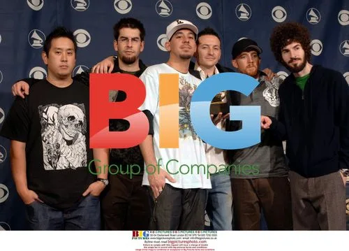 Linkin Park Backstage at Grammy Awards