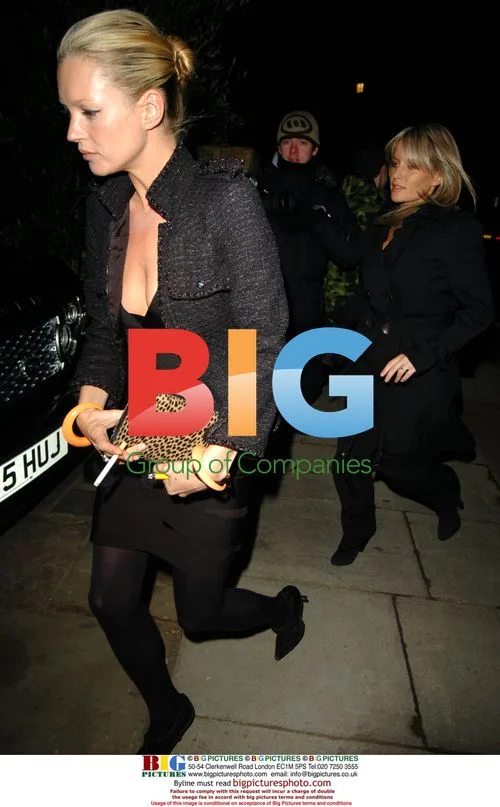 Kate Moss and Davina Taylor in London