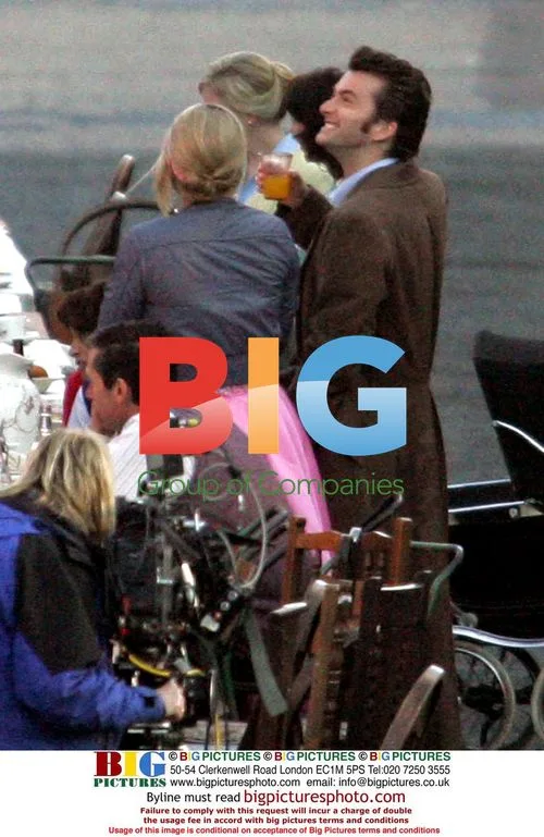 Billie Piper and David Tennant film Doctor Who