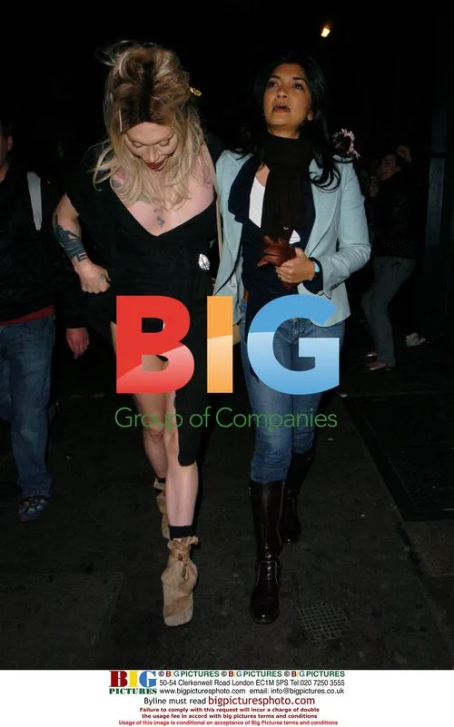 Pete Burns and Faria Alam at Croucho Club