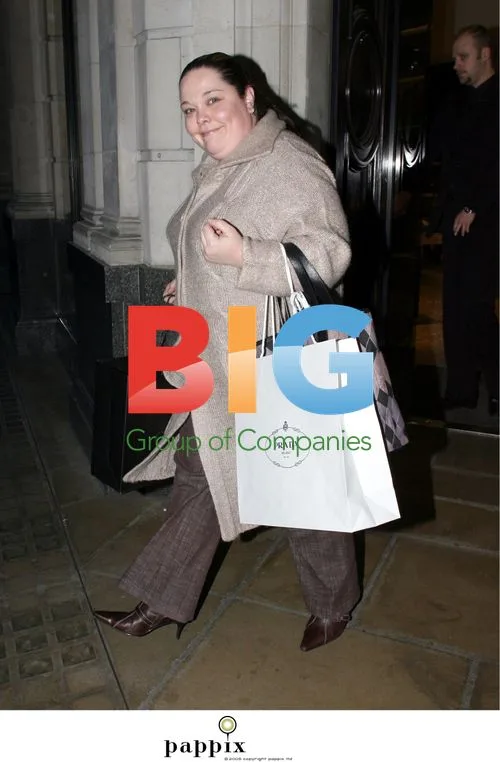 TV presenter Lisa Riley shopping at Prada, London