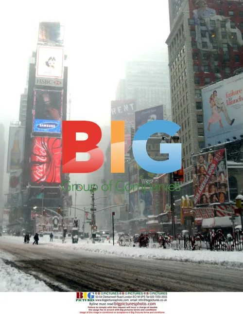 Snowstorm Hits New York's Times Square