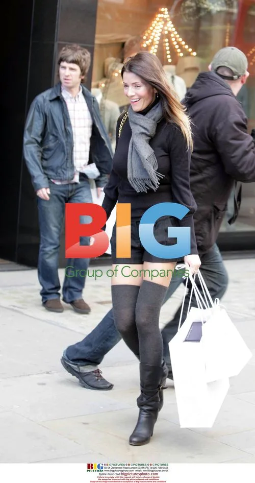 Noel Gallagher and Sara McDonald Shopping