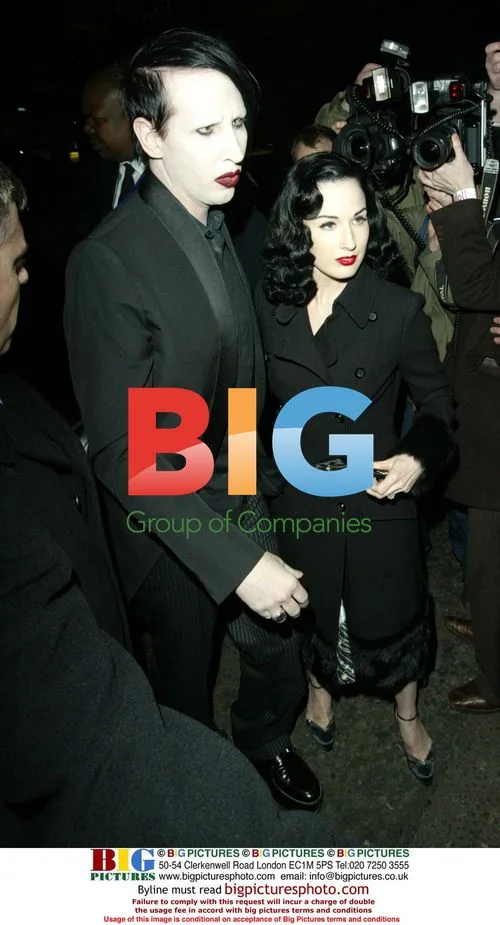Marilyn Manson and Dita Von Teese at Brits 2006