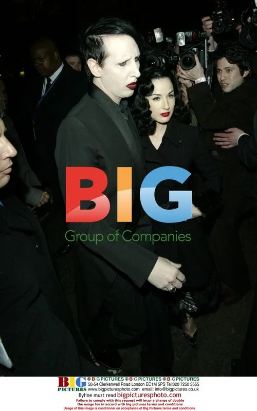 Marilyn Manson and Dita Von Teese at Brits 2006 after party