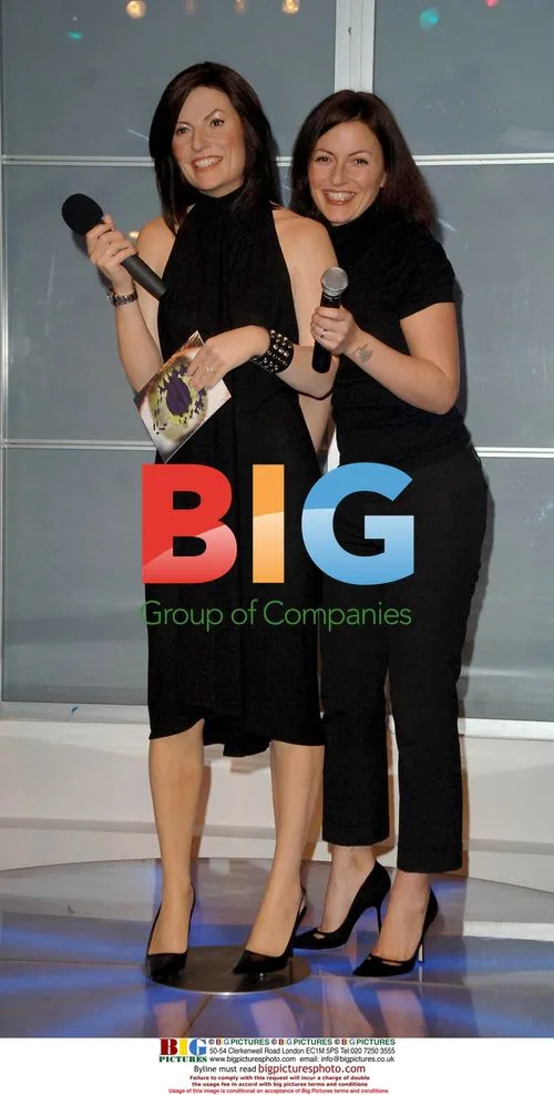 Davina McCall with Wax Figure at Madame Tussauds