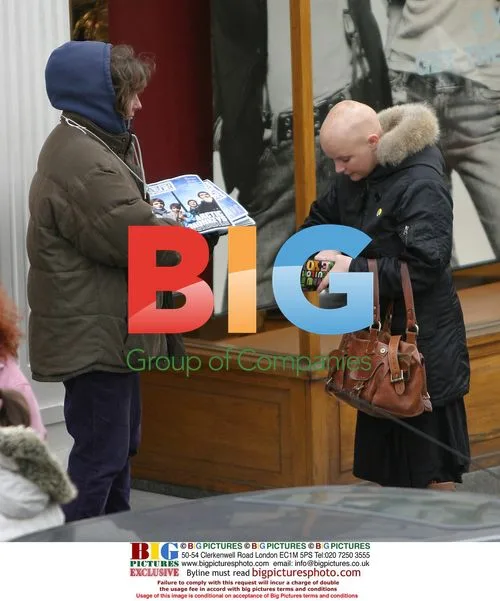 Gail Porter out shopping with daughter and friend