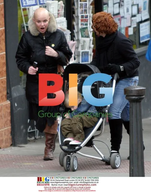 Gail Porter out shopping with daughter
