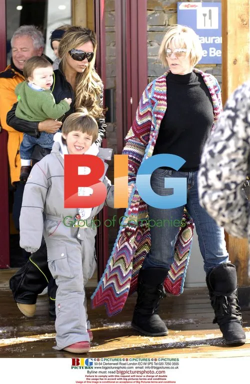 Victoria Beckham and Family Ski Trip