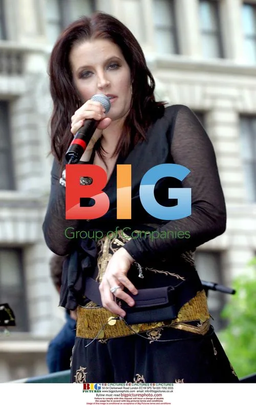 Lisa-Marie Presley performs with band 'Shut Up' in NY