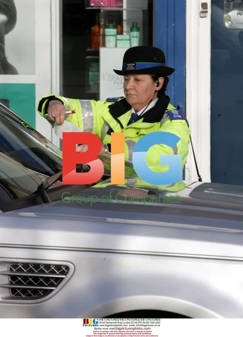Alex Curran Parked on Bus Stop