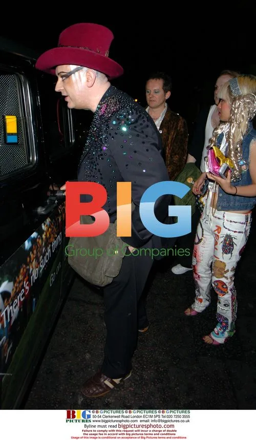 Boy George Enjoys Night Out in London