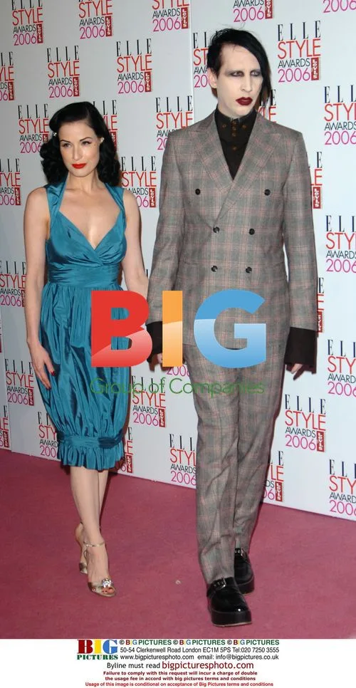 Marilyn Manson and Dita Von Teese at Elle Style Awards 2006