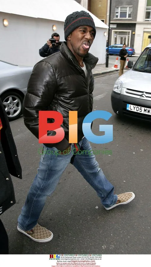 Kanye West Pulls Funny Faces Leaving Radio 1 Show