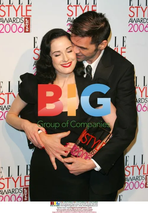 Roland Mouret and Dita Von Teese at Elle Style Awards 2006