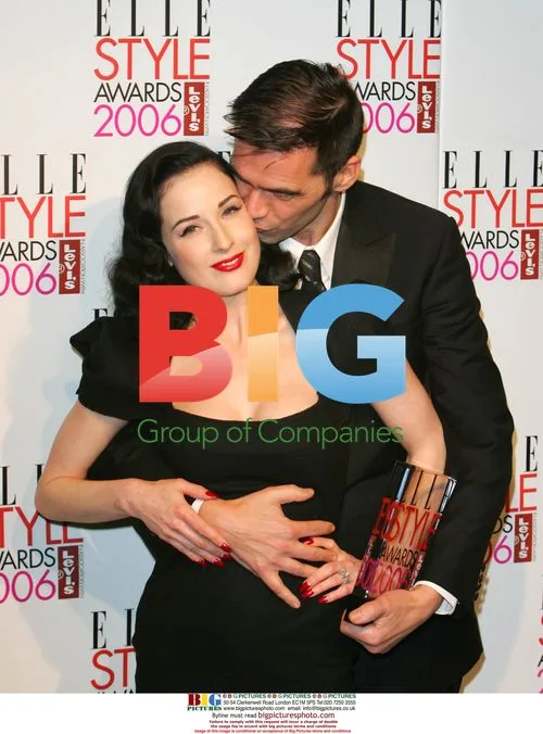 Roland Mouret and Dita Von Teese at Elle Style Awards 2006