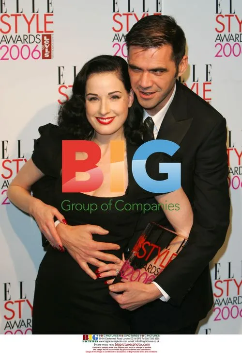 Roland Mouret and Dita Von Teese at Elle Style Awards