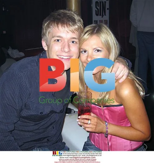 Singer Jon Ansell and Quizmania's Debbie King at Sin Club