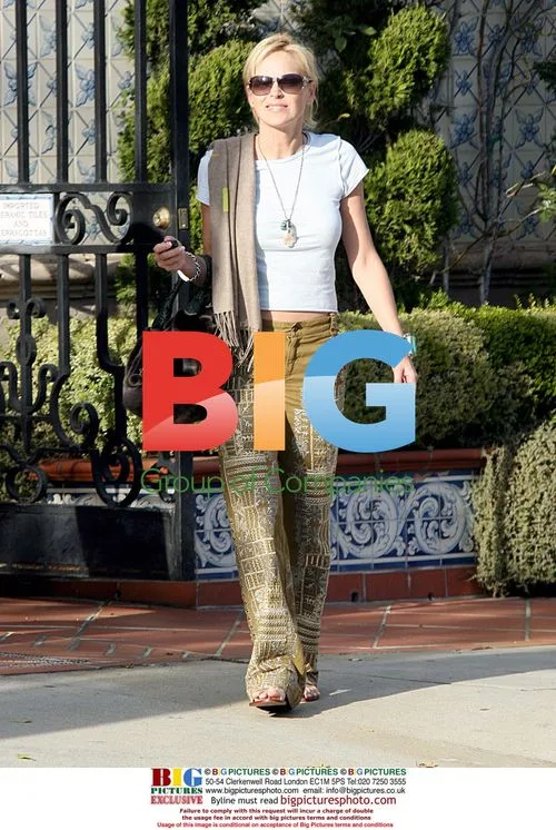 Sharon Stone's Busy Day in Beverly Hills