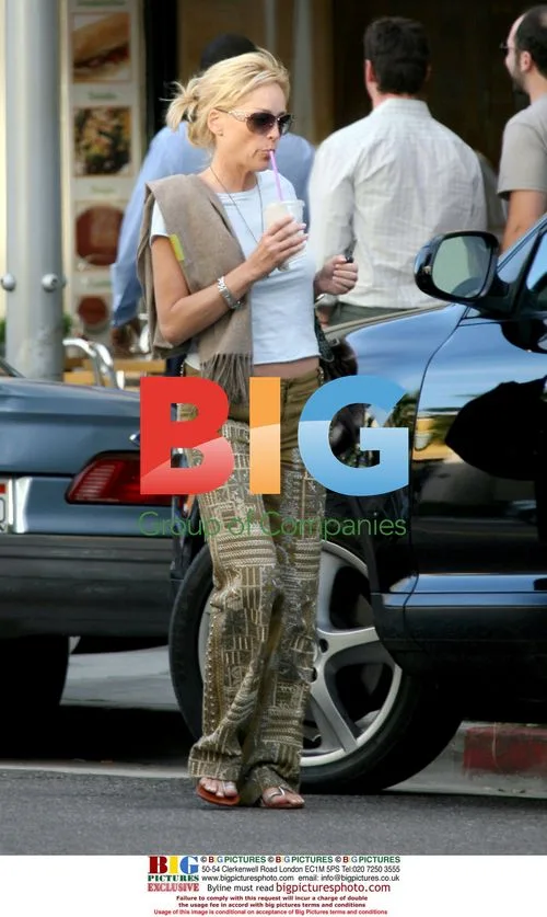 Sharon Stone's Busy Day in Beverly Hills