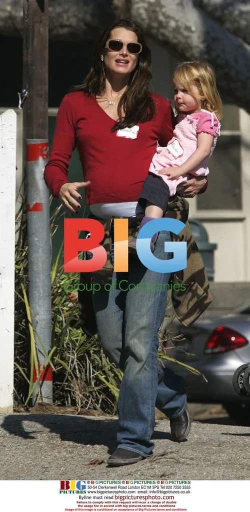 Brooke Shields and Daughter Rowan Henchy in the Park