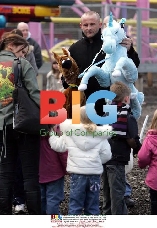 Kerry Katona and Mark Croft take Kerry's daughter to funfair