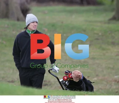 Vernon Kay and DJ Spoony play golf