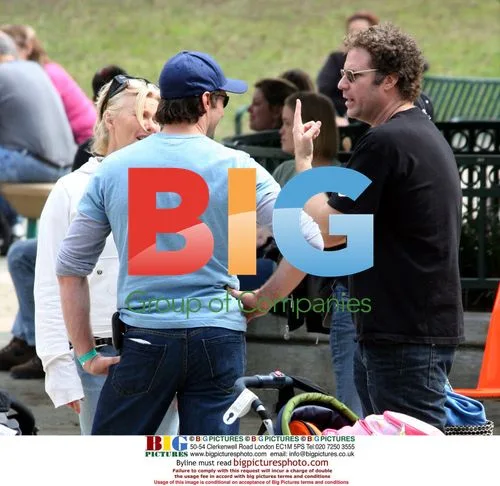 Hugh Jackman with Family and Will Ferrell