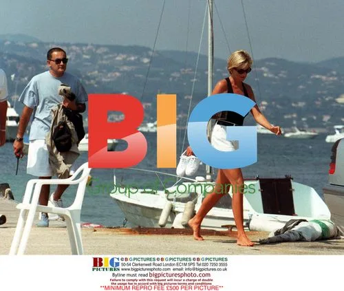 Princess Diana and Dodi Fayed on holiday in St Tropez