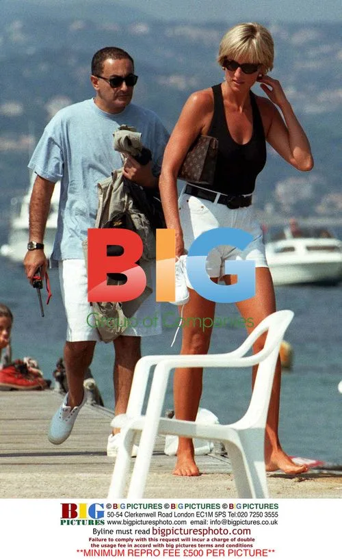 Princess Diana and Dodi Fayed on Yacht in St Tropez