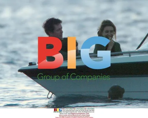 Hugh and Jemima go water-skiing in Barbados
