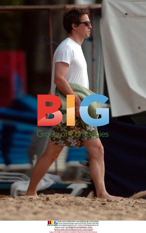 Hugh Grant and Jemima Khan on Caribbean Holiday