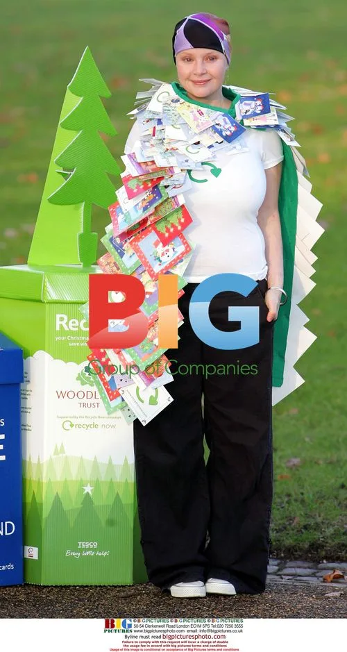Gail Porter Poses at Christmas Card Launch
